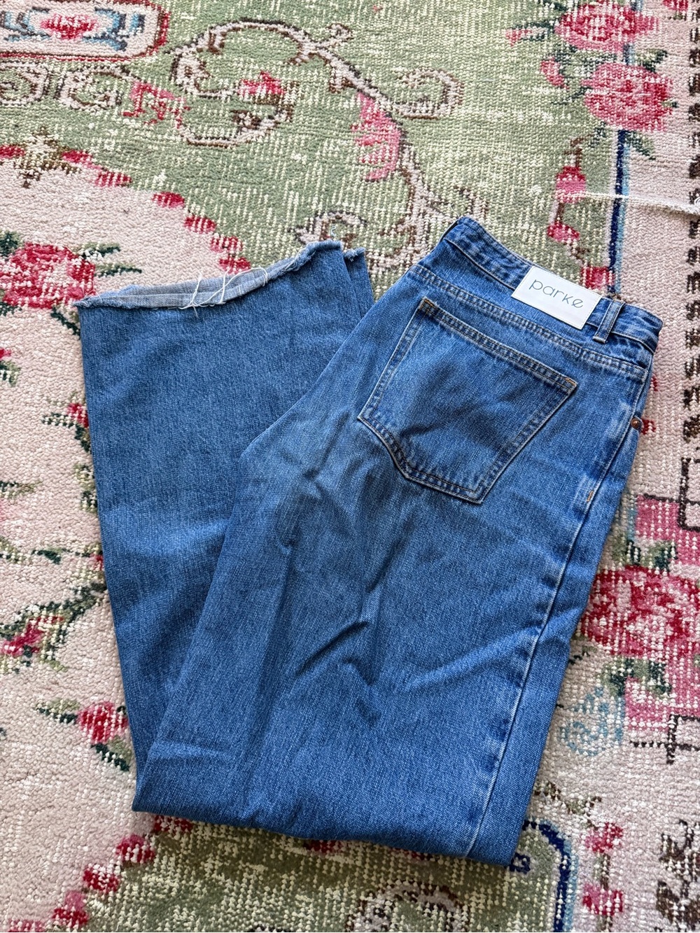 Parke low rise loose jeans!